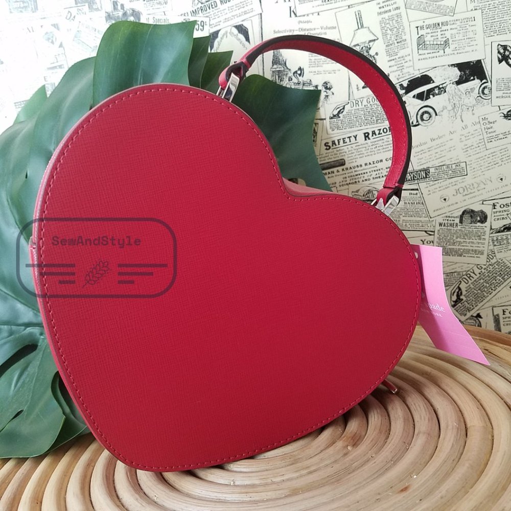 ♥️ Kate Spade NWT New York Crossbody Red Love Shack Heart Purse Valentine - Picture 14 of 16